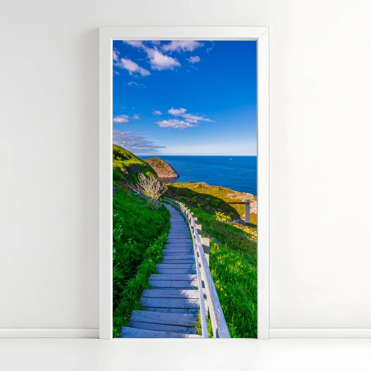 Pegatina para puerta sendero costero hacia el mar bajo cielo azul – Pixers® Pegatina para puerta sendero costero hacia el mar bajo cielo azul – Pixers®