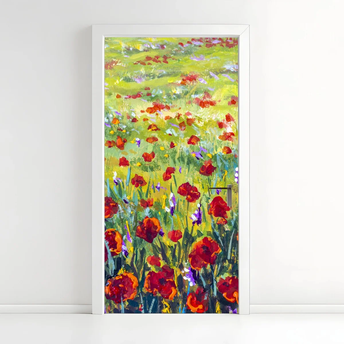 Pegatina para puerta prado de amapolas en estilo impresionista – Pixers® Pegatina para puerta prado de amapolas en estilo impresionista – Pixers®