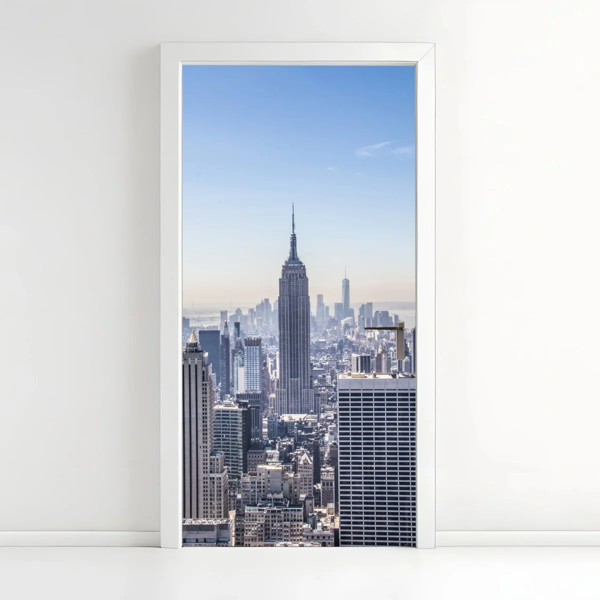 Pegatina para puerta vista icónica de Nueva York con Empire State Building – Pixers® Pegatina para puerta vista icónica de Nueva York con Empire State Building – Pixers®