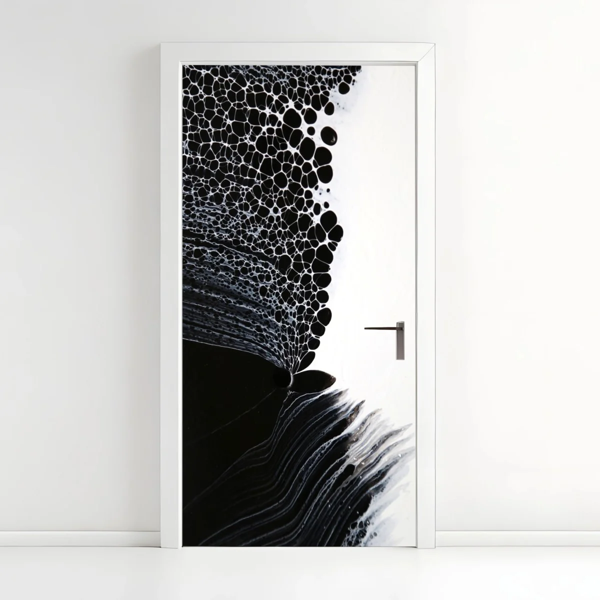 Pegatina para puerta composición orgánica en blanco y negro – Pixers® Pegatina para puerta composición orgánica en blanco y negro – Pixers®