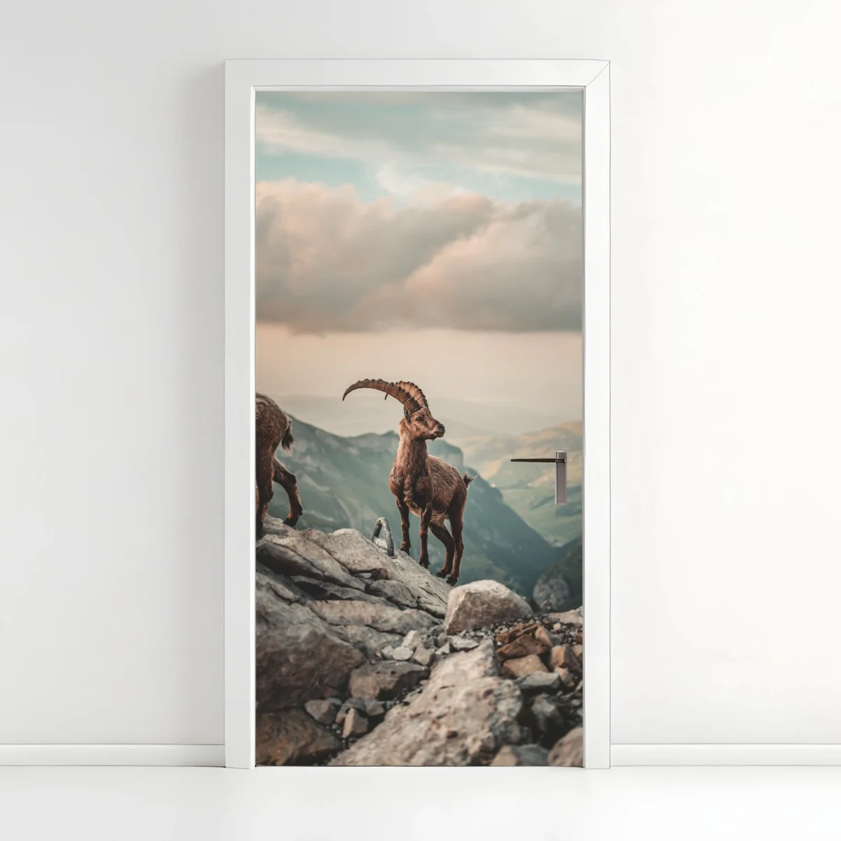 Pegatina para puerta cabra montés en la cumbre alpina – Pixers® Pegatina para puerta cabra montés en la cumbre alpina – Pixers®