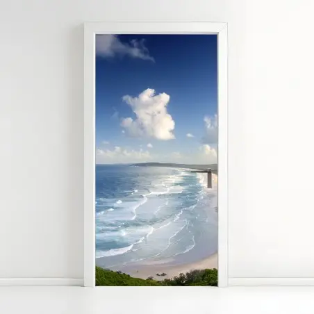 Pegatina para puerta vistas infinitas de Byron Bay – Pixers®