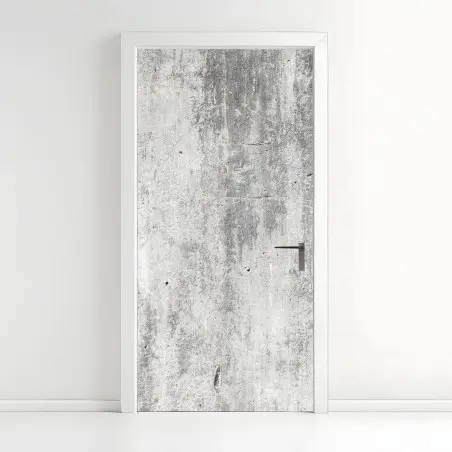 Pegatina para puerta textura industrial de hormigón envejecido – Pixers®