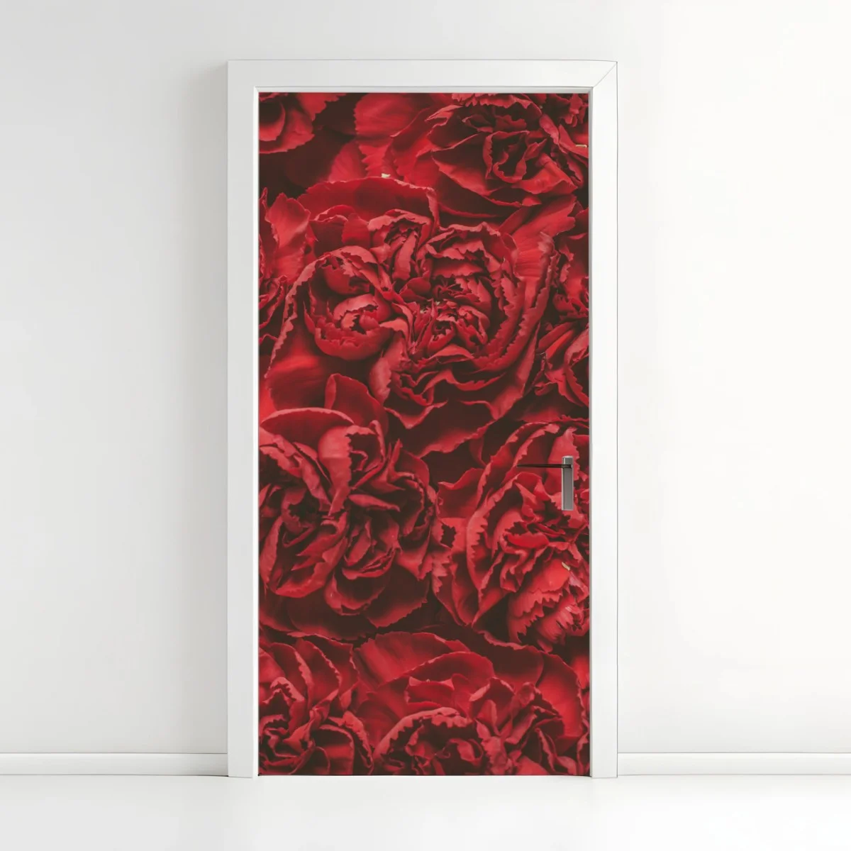 Pegatina para puerta claveles rojos efecto retro para decoración – Pixers® Pegatina para puerta claveles rojos efecto retro para decoración – Pixers®