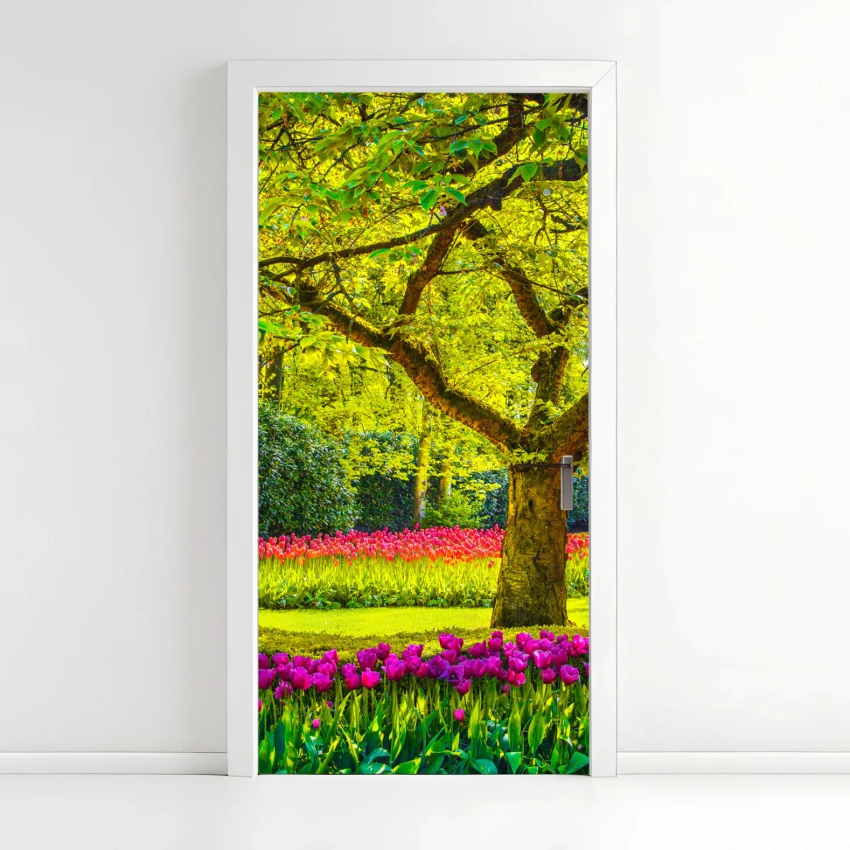 Pegatina para puerta jardín de tulipanes en Keukenhof – Pixers® Pegatina para puerta jardín de tulipanes en Keukenhof – Pixers®