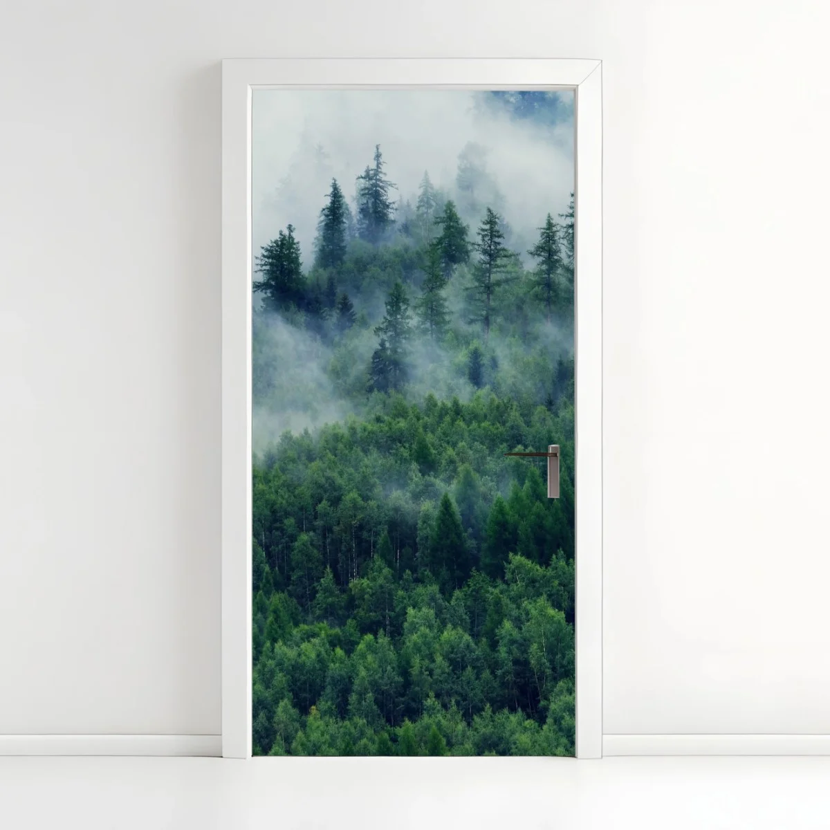 Pegatina para puerta bosque en la niebla, calma montañosa – Pixers® Pegatina para puerta bosque en la niebla, calma montañosa – Pixers®