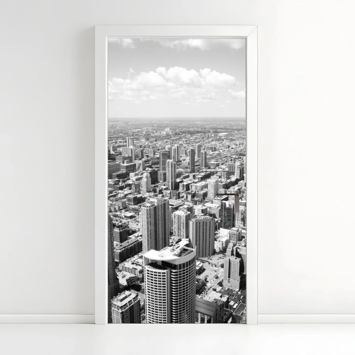 Pegatina para puerta vista aérea de Chicago en blanco y negro – Pixers® Pegatina para puerta vista aérea de Chicago en blanco y negro – Pixers®