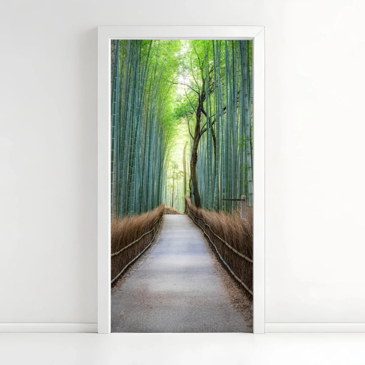 Pegatina para puerta camino sereno entre bambúes – Pixers® Pegatina para puerta camino sereno entre bambúes – Pixers®