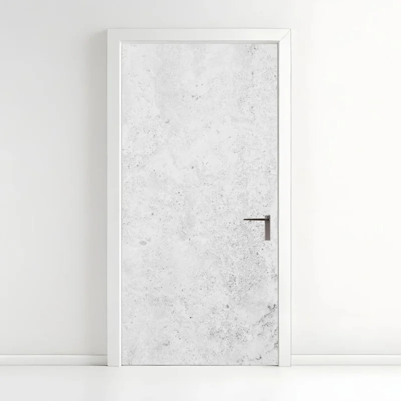 Pegatina para puerta textura de hormigón gris minimalista para decoración