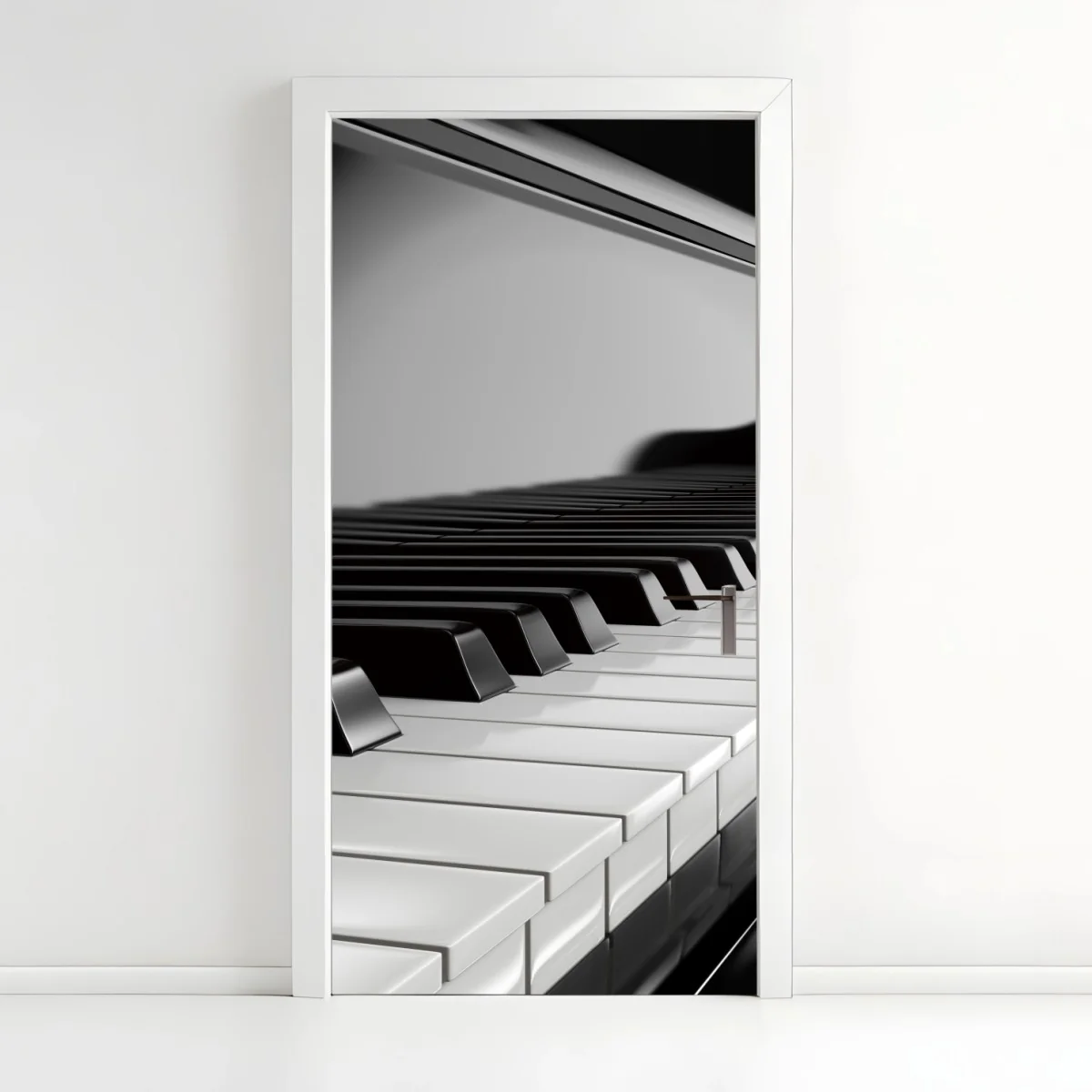 Pegatina para puerta teclas de piano en blanco y negro – Pixers® Pegatina para puerta teclas de piano en blanco y negro – Pixers®