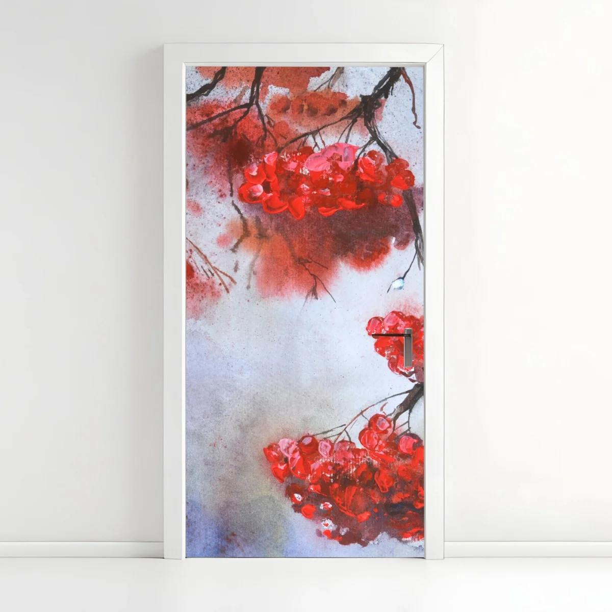Pegatina para puerta ramas con bayas rojas en acuarela – Pixers® Pegatina para puerta ramas con bayas rojas en acuarela – Pixers®