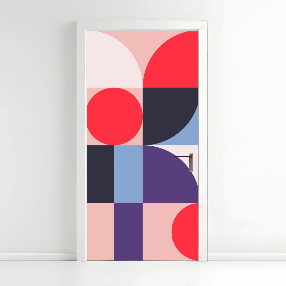 Pegatina para puerta composición geométrica en tonos pastel y vivos – Pixers® Pegatina para puerta composición geométrica en tonos pastel y vivos – Pixers®