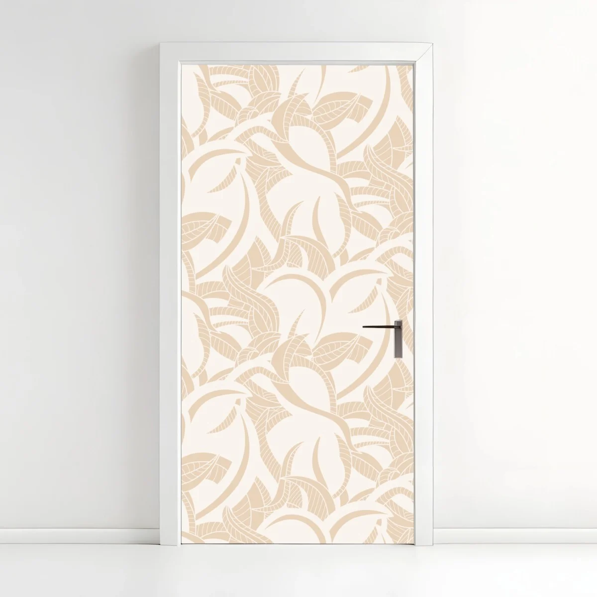 Pegatina para puerta estampado botánico beige de hojas entrelazadas – Pixers® Pegatina para puerta estampado botánico beige de hojas entrelazadas – Pixers®