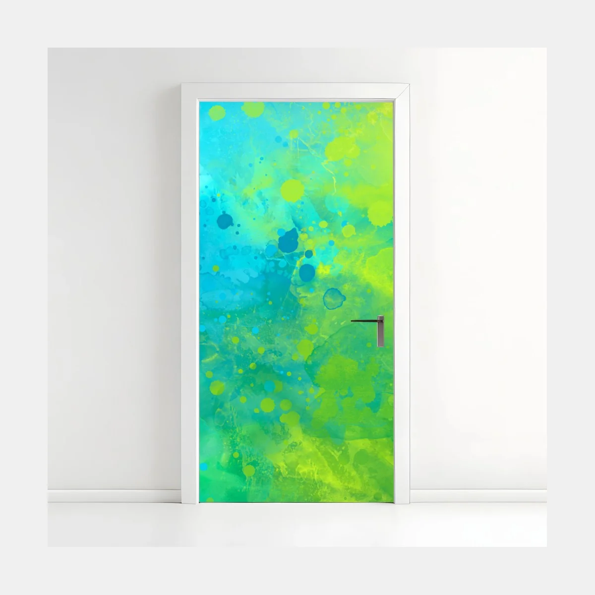 Pegatina para puerta composición abstracta en acuarela azul y verde vibrante – Pixers® Pegatina para puerta composición abstracta en acuarela azul y verde vibrante – Pixers®