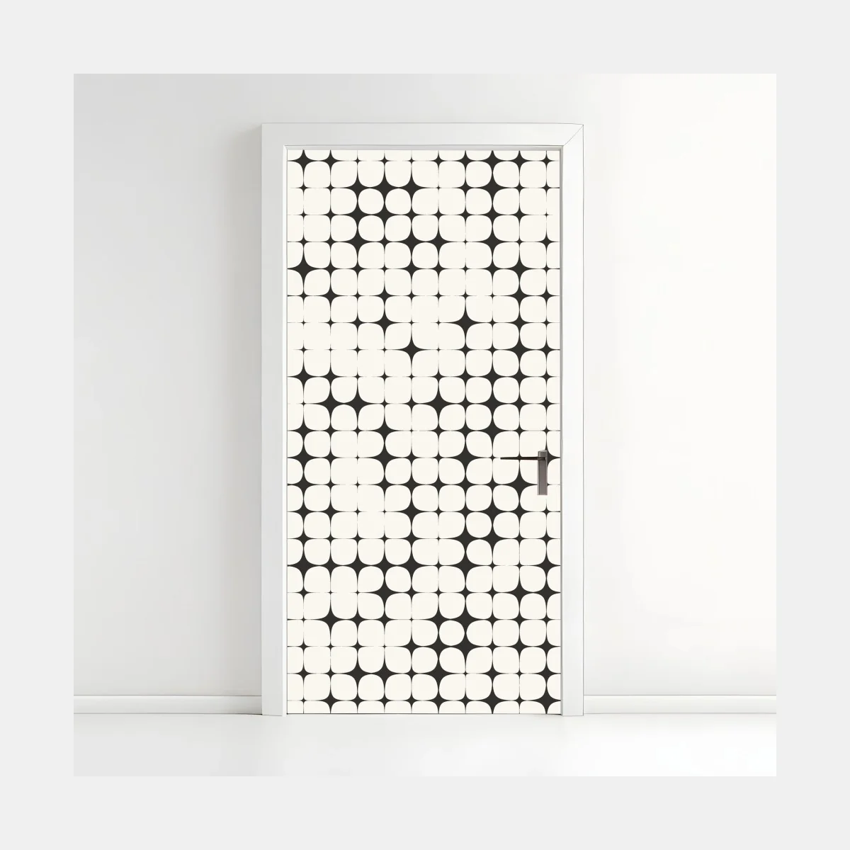 Pegatina para puerta patrón geométrico óptico en blanco y negro – Pixers® Pegatina para puerta patrón geométrico óptico en blanco y negro – Pixers®