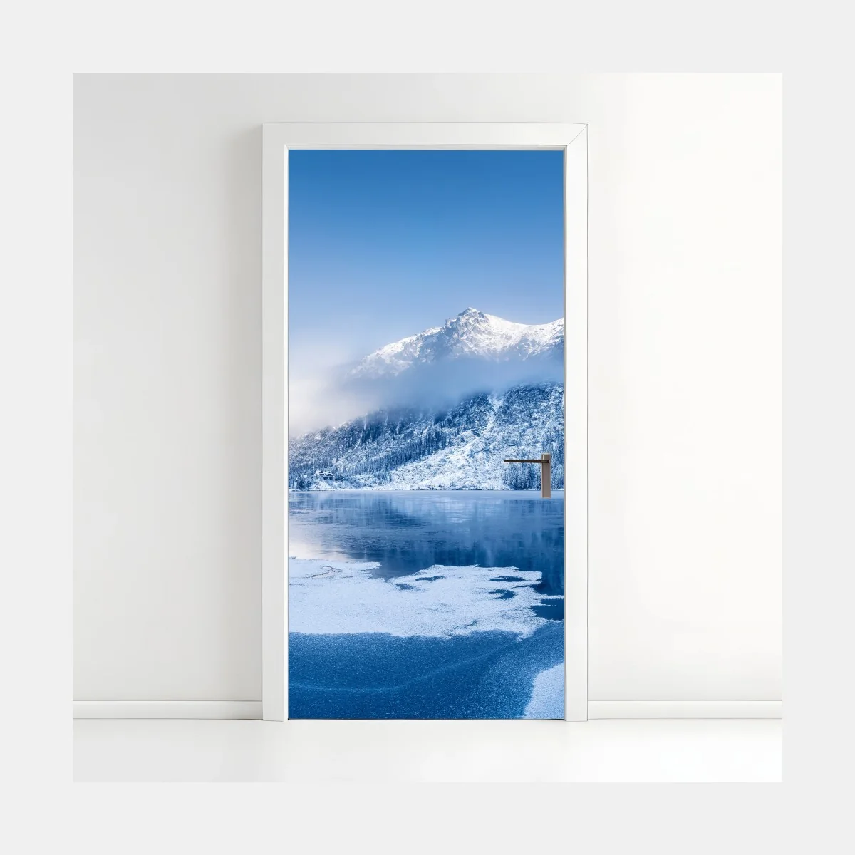 Pegatina para puerta serenidad invernal en los Alpes – Pixers® Pegatina para puerta serenidad invernal en los Alpes – Pixers®