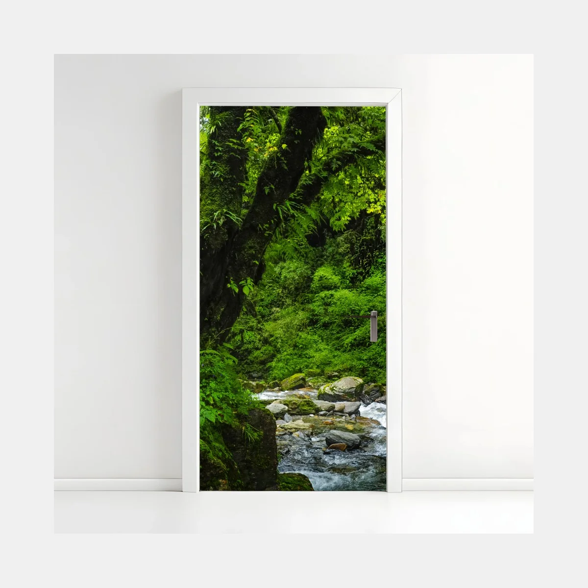 Pegatina para puerta cascada en bosque esmeralda – Pixers® Pegatina para puerta cascada en bosque esmeralda – Pixers®