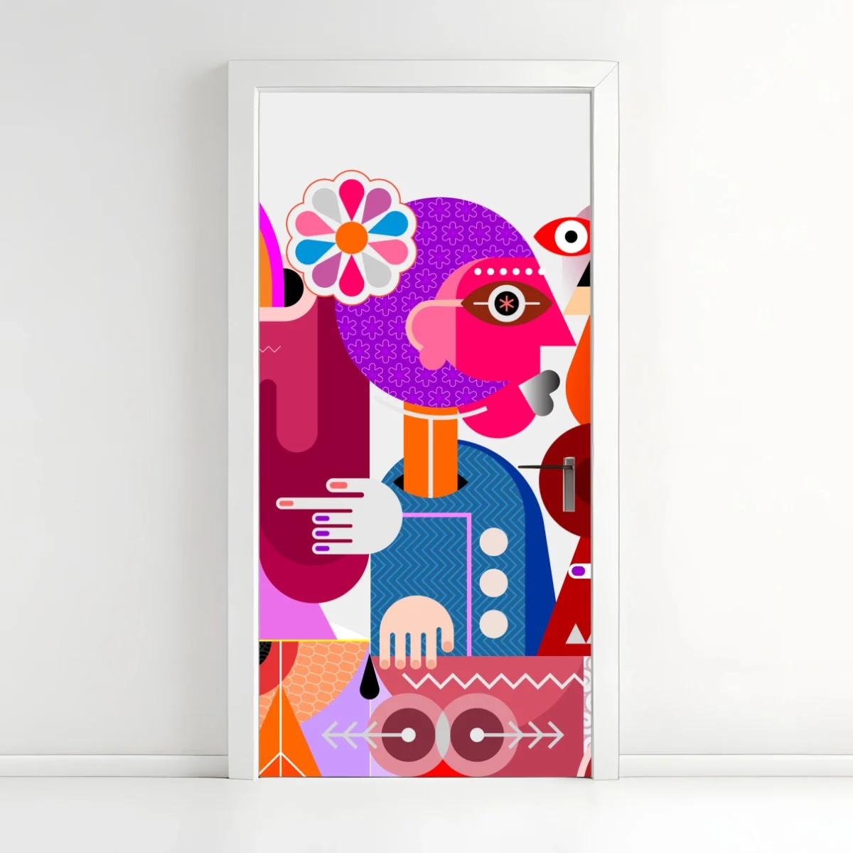 Pegatina para puerta explosión de rumores: arte abstracto con arcoíris – Pixers® Pegatina para puerta explosión de rumores: arte abstracto con arcoíris – Pixers®