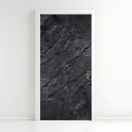 Pegatina para puerta muro de pizarra negra texturizada – Pixers®