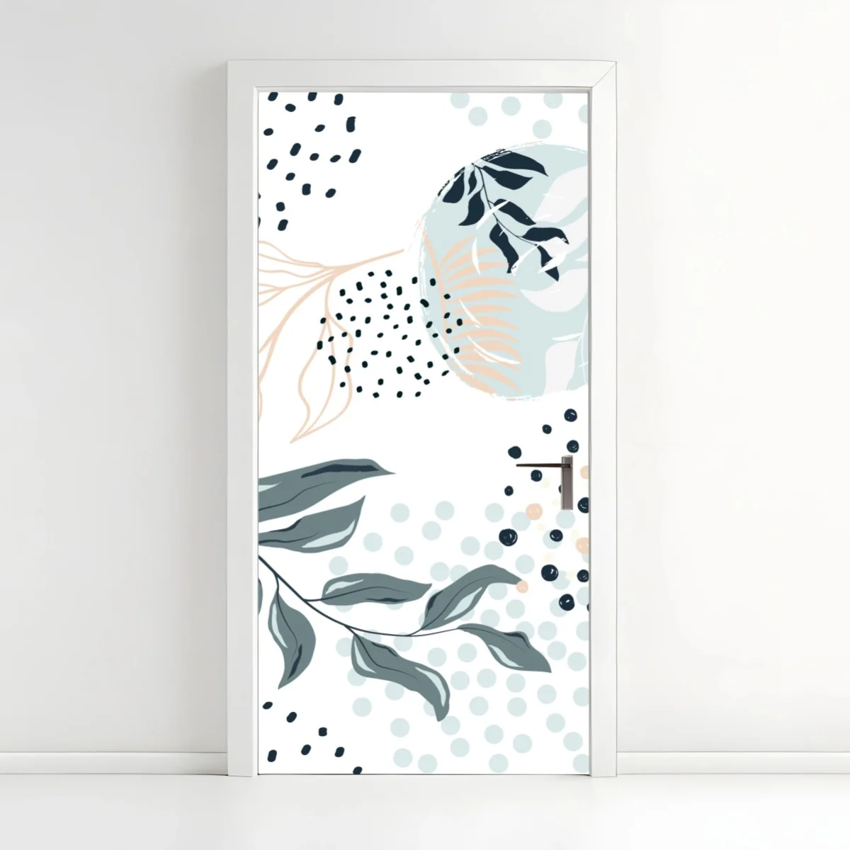 Pegatina para puerta diseño botánico en tonos pastel – Pixers® Pegatina para puerta diseño botánico en tonos pastel – Pixers®