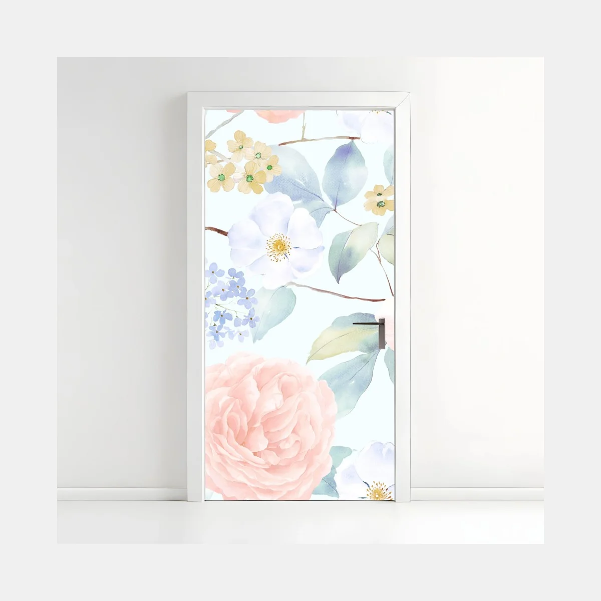 Pegatina para puerta jardín en acuarela de flores en tonos pastel – Pixers® Pegatina para puerta jardín en acuarela de flores en tonos pastel – Pixers®