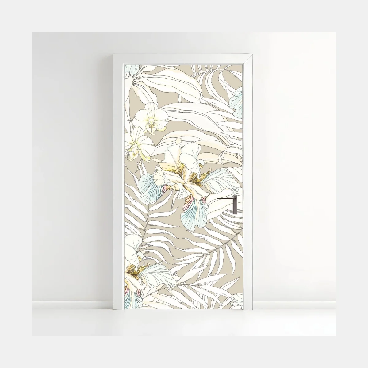 Pegatina para puerta cacatúas y orquídeas en patrón botánico – Pixers® Pegatina para puerta cacatúas y orquídeas en patrón botánico – Pixers®