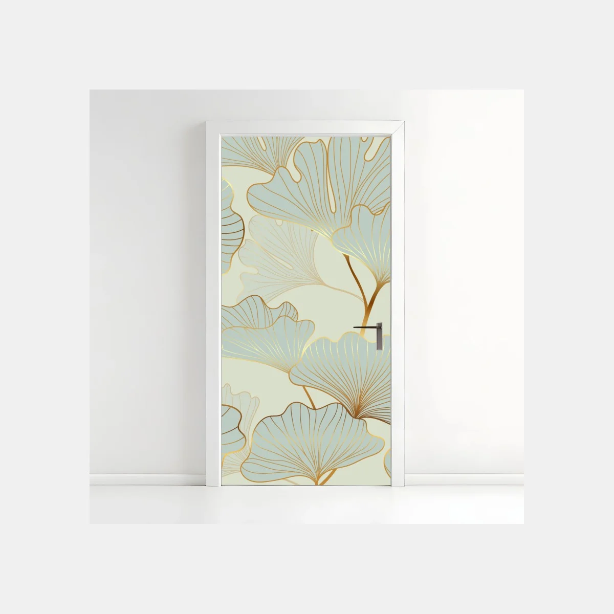 Pegatina para puerta patrón elegante de hojas de ginkgo doradas – Pixers® Pegatina para puerta patrón elegante de hojas de ginkgo doradas – Pixers®