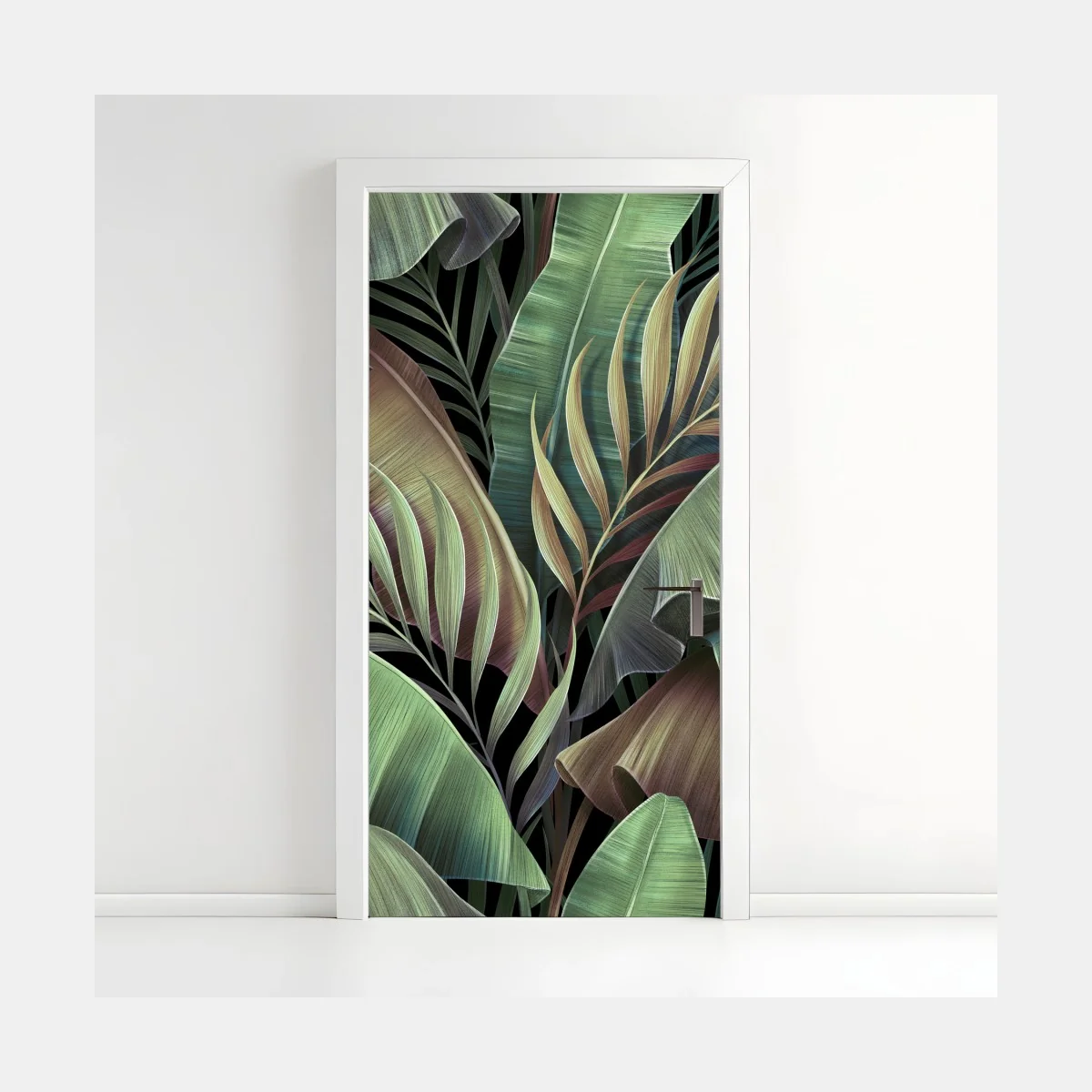 Pegatina para puerta follaje tropical en tonos verdes – Pixers® Pegatina para puerta follaje tropical en tonos verdes – Pixers®