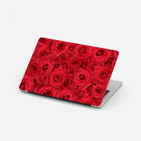 Pegatina para portátil abundancia de rosas rojas – Pixers®