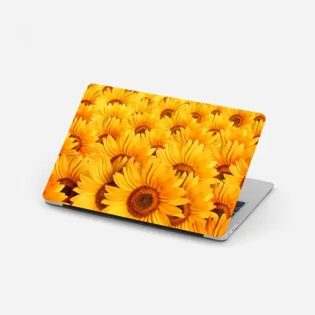Pegatina para portátil girasoles radiantes para decoración – Pixers®