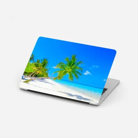 Pegatina para portátil paraíso tropical en Maldivas – Pixers®