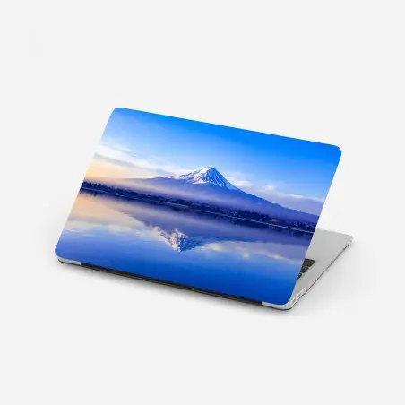 Pegatina para portátil amanecer sobre el Monte Fuji – Pixers®
