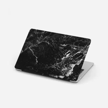 Pegatina para portátil mármol negro veteado clásico – Pixers®
