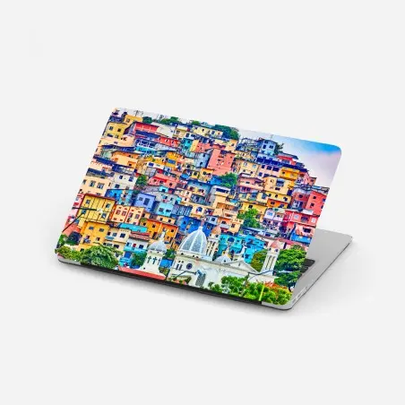 Pegatina para portátil colores del cerro Santa Ana, Guayaquil – Pixers®
