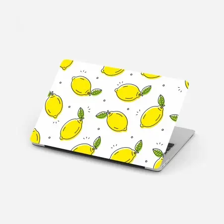 Pegatina para portátil patrón de limones vibrante y minimalista – Pixers®