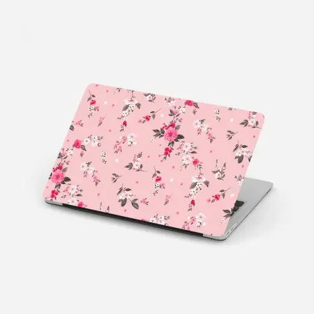 Pegatina para portátil estampado floral rosa delicado – Pixers®