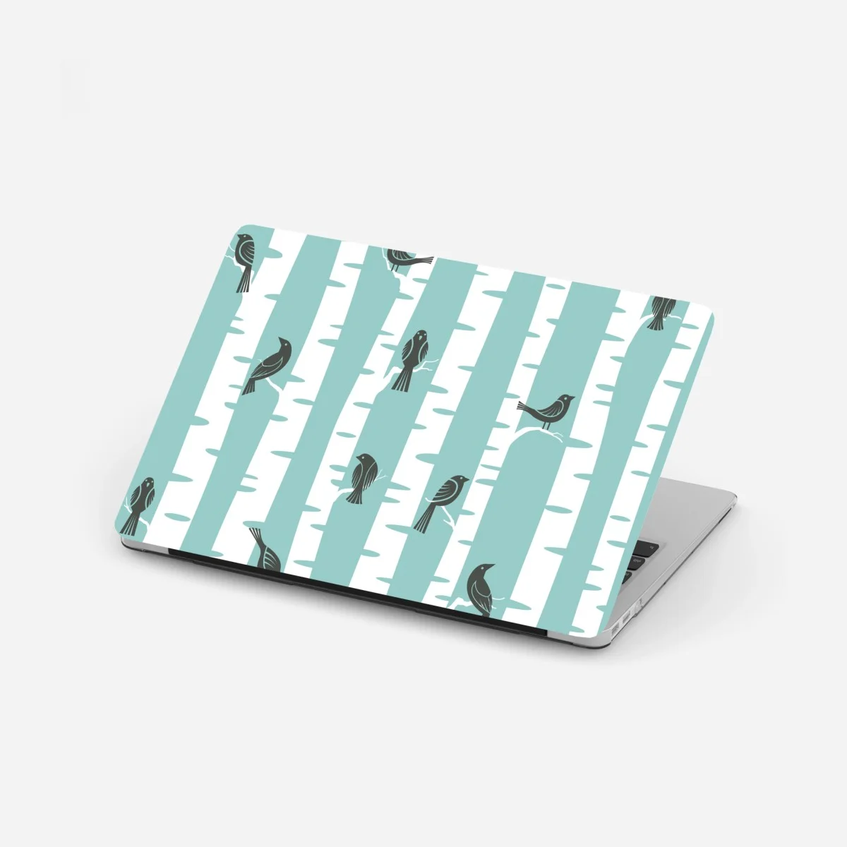 Pegatina para portátil patrón de abedules y pájaros en menta – Pixers® Pegatina para portátil patrón de abedules y pájaros en menta – Pixers®