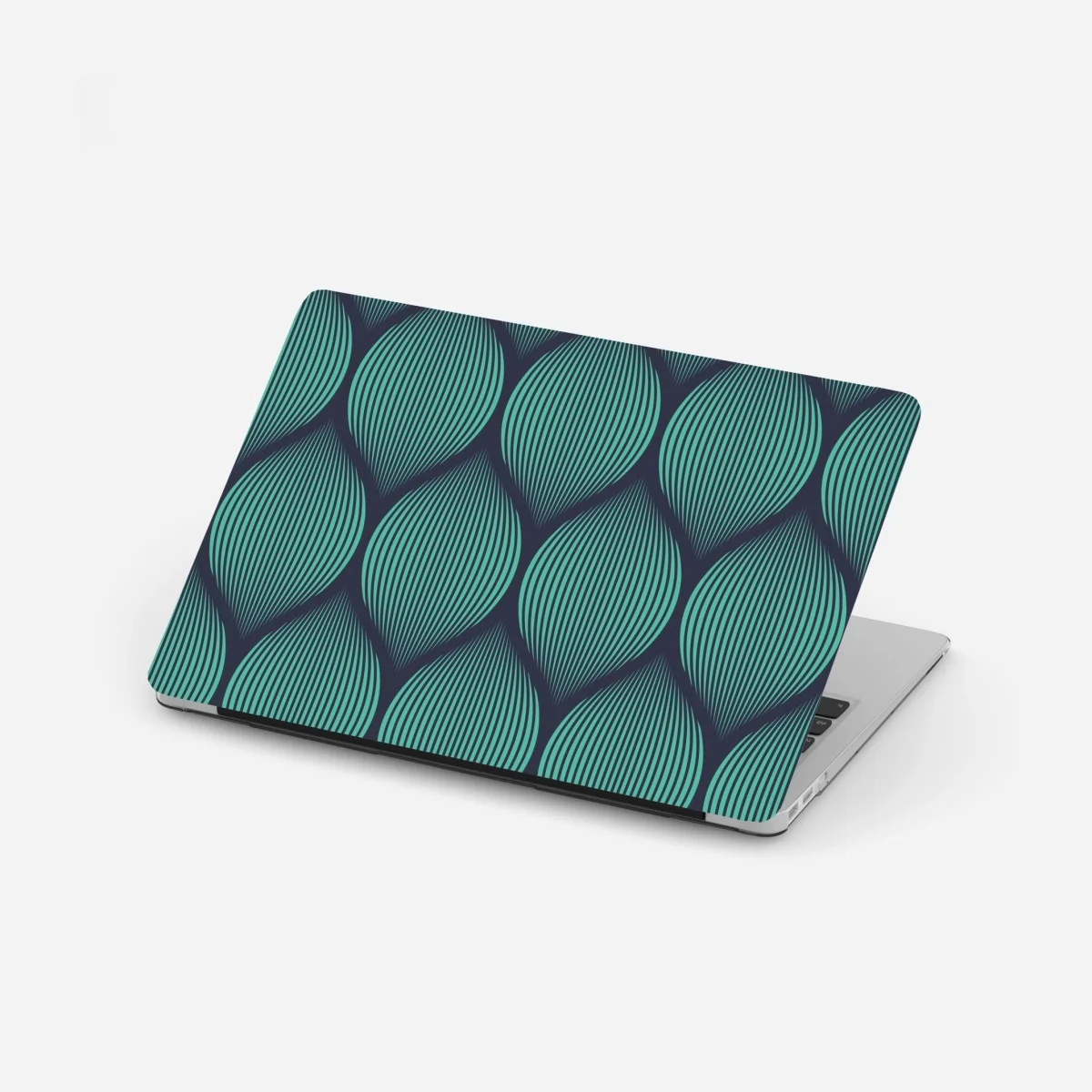 Pegatina para portátil patrón de hojas geométricas turquesas – Pixers® Pegatina para portátil patrón de hojas geométricas turquesas – Pixers®