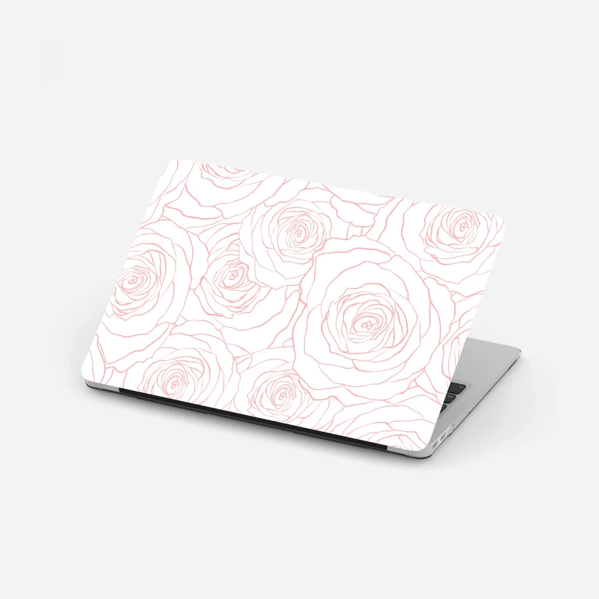 Pegatina para portátil diseño floral de rosas en contorno rosa – Pixers® Pegatina para portátil diseño floral de rosas en contorno rosa – Pixers®