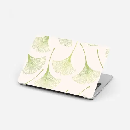 Pegatina para portátil patrón botánico de hojas de ginkgo – Pixers®