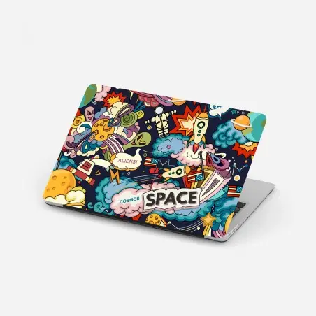 Pegatina para portátil ilustración pop del espacio – Pixers®