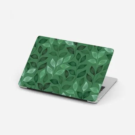 Pegatina para portátil diseño botánico de hojas verdes – Pixers®