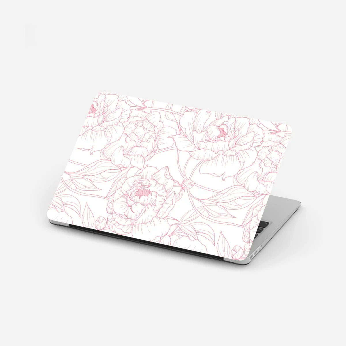 Pegatina para portátil patrón floral de peonías en líneas rosa – Pixers® Pegatina para portátil patrón floral de peonías en líneas rosa – Pixers®