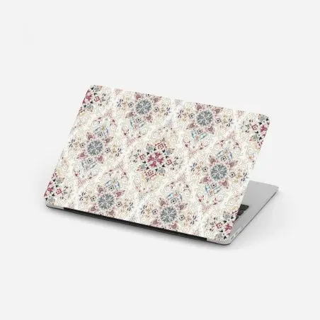 Pegatina para portátil motivo damasco ornamental en tonos pastel – Pixers®