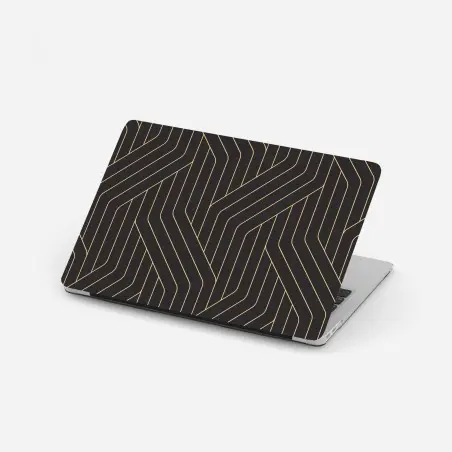 Pegatina para portátil diseño geométrico art déco en dorado – Pixers®