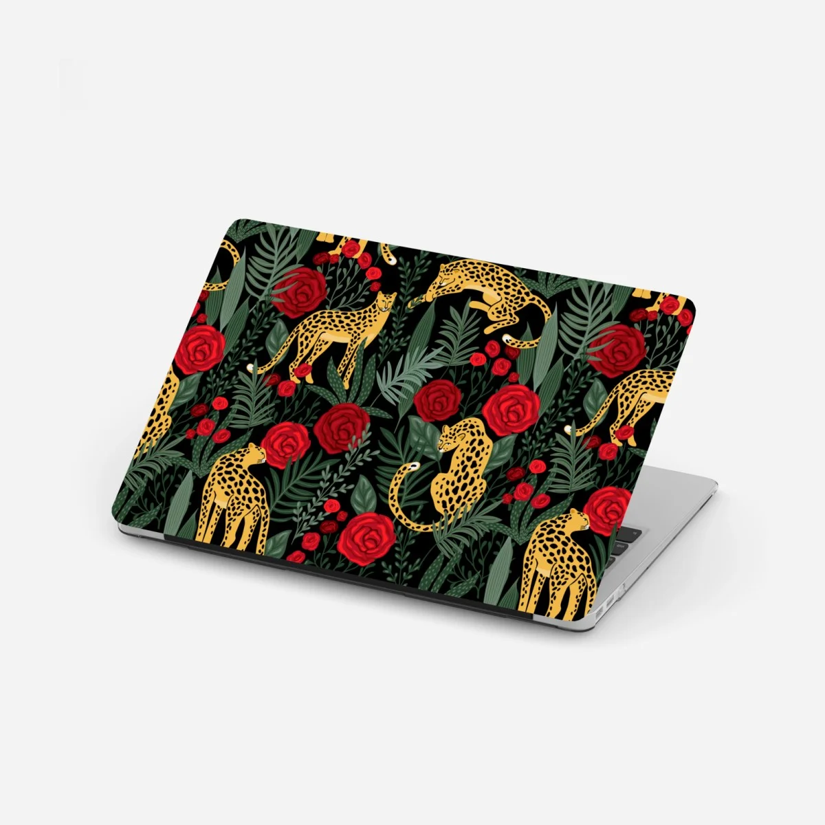 Pegatina para portátil guepardos dorados entre rosas rojas y follaje tropical – Pixers® Pegatina para portátil guepardos dorados entre rosas rojas y follaje tropical – Pixers®