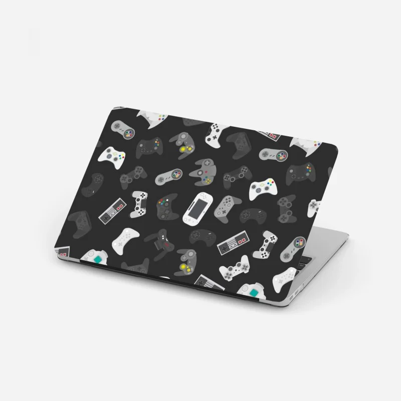 Pegatina para portátil patrón de mandos de videojuegos