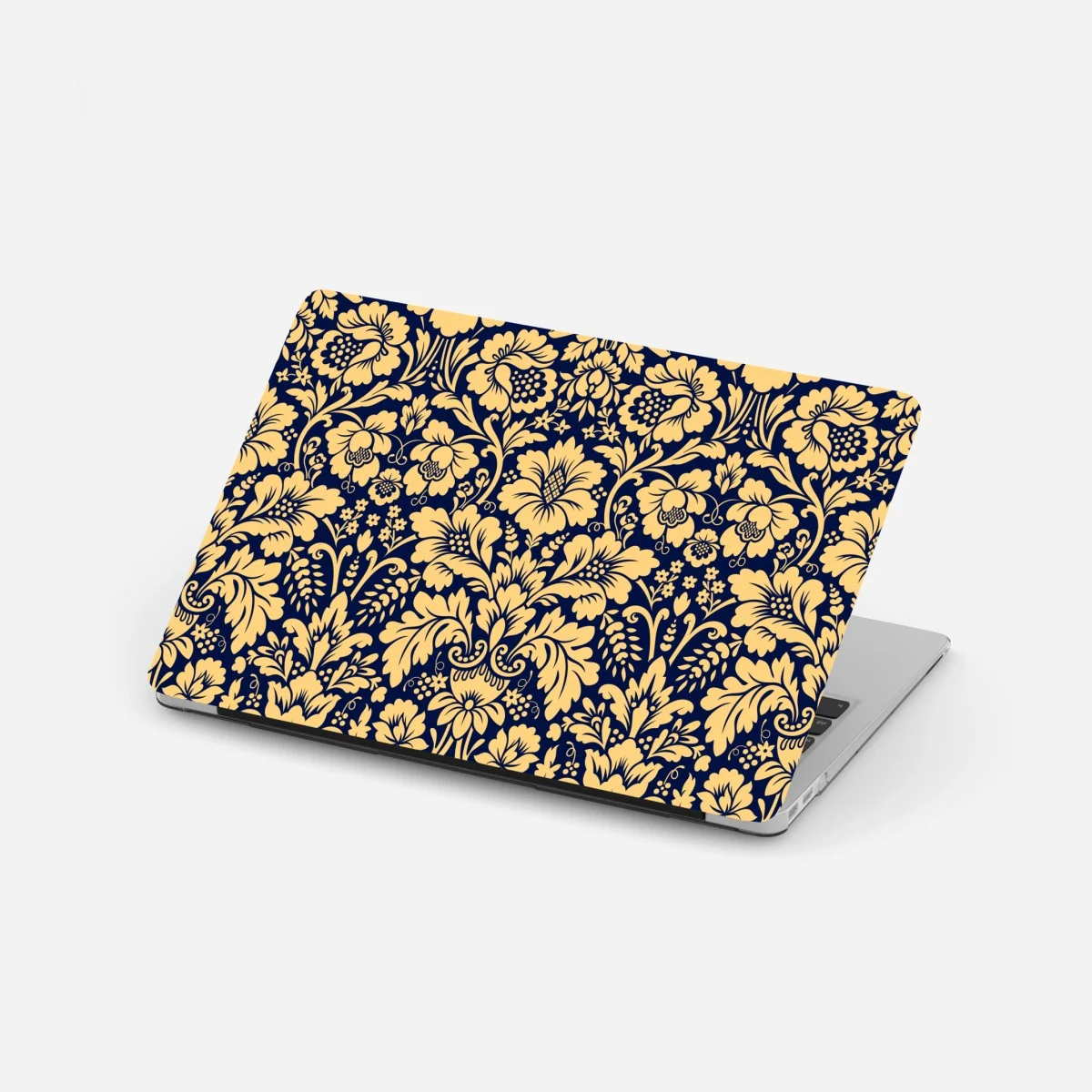 Pegatina para portátil damasco floral elegante en azul marino y dorado – Pixers® Pegatina para portátil damasco floral elegante en azul marino y dorado – Pixers®