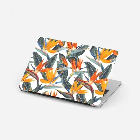 Pegatina para portátil composición tropical de aves del paraíso – Pixers®