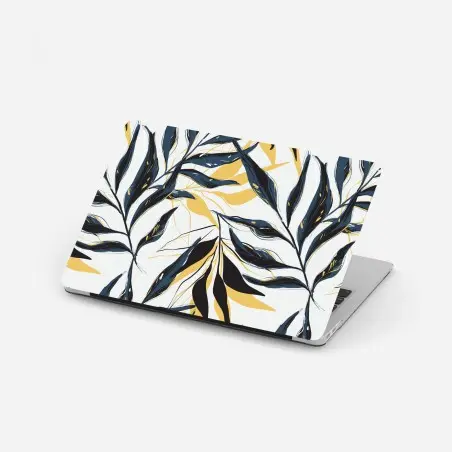 Pegatina para portátil motivo botánico elegante en tonos marinos – Pixers®